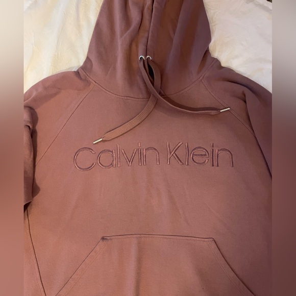 Soft Pink or Rose colored Calvin Klein Hoodie - Picture 2 of 7